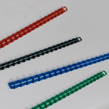 Plastikbinderücken, 8 mm, blau - Symbolbild